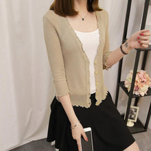 Load image into Gallery viewer, Thin Short Faux Silk Jacket For Women