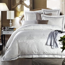 Load image into Gallery viewer, Jacquard Cotton Satin Bedding Set | 4pcs