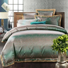 Load image into Gallery viewer, Jacquard Cotton Satin Bedding Set | 4pcs