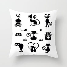 Load image into Gallery viewer, Cute Black Cat Pillows
