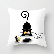 Load image into Gallery viewer, Cute Black Cat Pillows