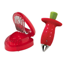 Load image into Gallery viewer, Strawberry Slicer +Stem Remover Kitchen Tools | 2 Pieces Set