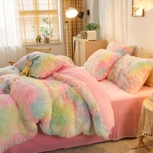 Load image into Gallery viewer, Super Shaggy Coral Fleece Warm Cozy Bedding Set