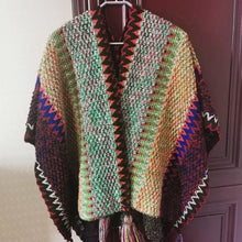 Load image into Gallery viewer, Vintage Women Knitted Women Shawl Poncho Outwear