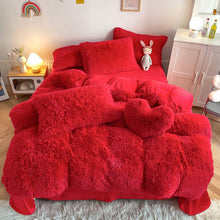 Load image into Gallery viewer, Super Shaggy Coral Fleece Warm Cozy Bedding Set