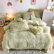 Load image into Gallery viewer, Super Shaggy Coral Fleece Warm Cozy Bedding Set