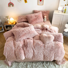 Load image into Gallery viewer, Super Shaggy Coral Fleece Warm Cozy Bedding Set