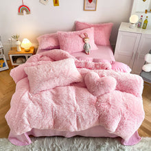 Load image into Gallery viewer, Super Shaggy Coral Fleece Warm Cozy Bedding Set