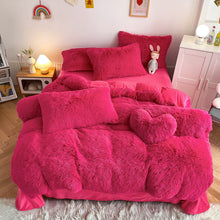 Load image into Gallery viewer, Super Shaggy Coral Fleece Warm Cozy Bedding Set