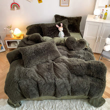 Load image into Gallery viewer, Super Shaggy Coral Fleece Warm Cozy Bedding Set