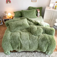Load image into Gallery viewer, Super Shaggy Coral Fleece Warm Cozy Bedding Set
