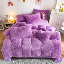 Load image into Gallery viewer, Super Shaggy Coral Fleece Warm Cozy Bedding Set