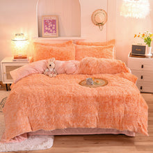 Load image into Gallery viewer, Super Shaggy Coral Fleece Warm Cozy Bedding Set