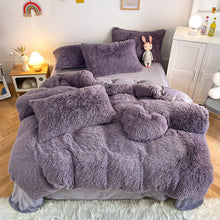 Load image into Gallery viewer, Super Shaggy Coral Fleece Warm Cozy Bedding Set