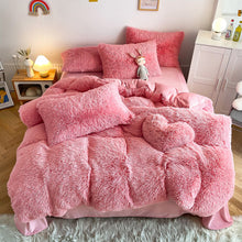 Load image into Gallery viewer, Super Shaggy Coral Fleece Warm Cozy Bedding Set