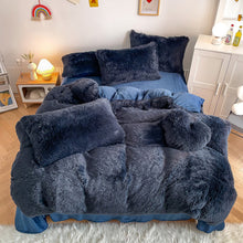 Load image into Gallery viewer, Super Shaggy Coral Fleece Warm Cozy Bedding Set