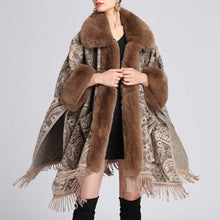 Load image into Gallery viewer, Soft Faux Fur Wool Blends Shawl Overcoat