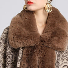 Load image into Gallery viewer, Soft Faux Fur Wool Blends Shawl Overcoat