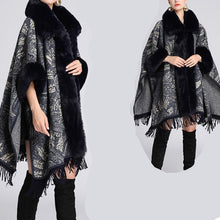 Load image into Gallery viewer, Soft Faux Fur Wool Blends Shawl Overcoat