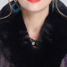 Load image into Gallery viewer, Soft Faux Fur Wool Blends Shawl Overcoat