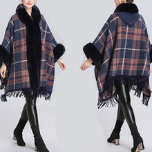 Load image into Gallery viewer, Soft Faux Fur Wool Blends Shawl Overcoat