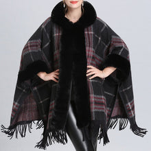 Load image into Gallery viewer, Soft Faux Fur Wool Blends Shawl Overcoat