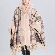 Load image into Gallery viewer, Soft Faux Fur Wool Blends Shawl Overcoat