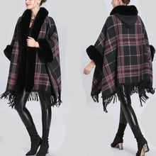Load image into Gallery viewer, Soft Faux Fur Wool Blends Shawl Overcoat