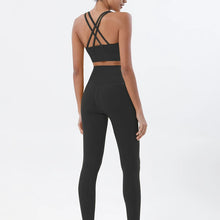 Load image into Gallery viewer, 2 Pieces Women Yoga Set - Quick-Dry Breathable Bra &amp; Leggings with Pocket
