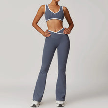 Load image into Gallery viewer, Premium 2 Pieces Yoga Outfit Set  - High Waist Leggings &amp; Sports Bra
