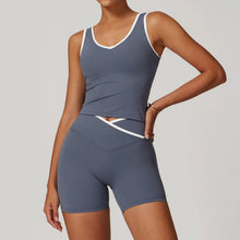Load image into Gallery viewer, Premium 2 Pieces Yoga Outfit Set  - High Waist Leggings &amp; Sports Bra
