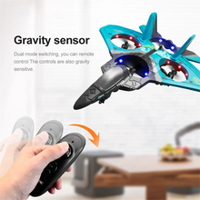 Load image into Gallery viewer, 2.4G  Remote Control RC Airplane Toy  - Tumbling Stunt Plane - Blue
