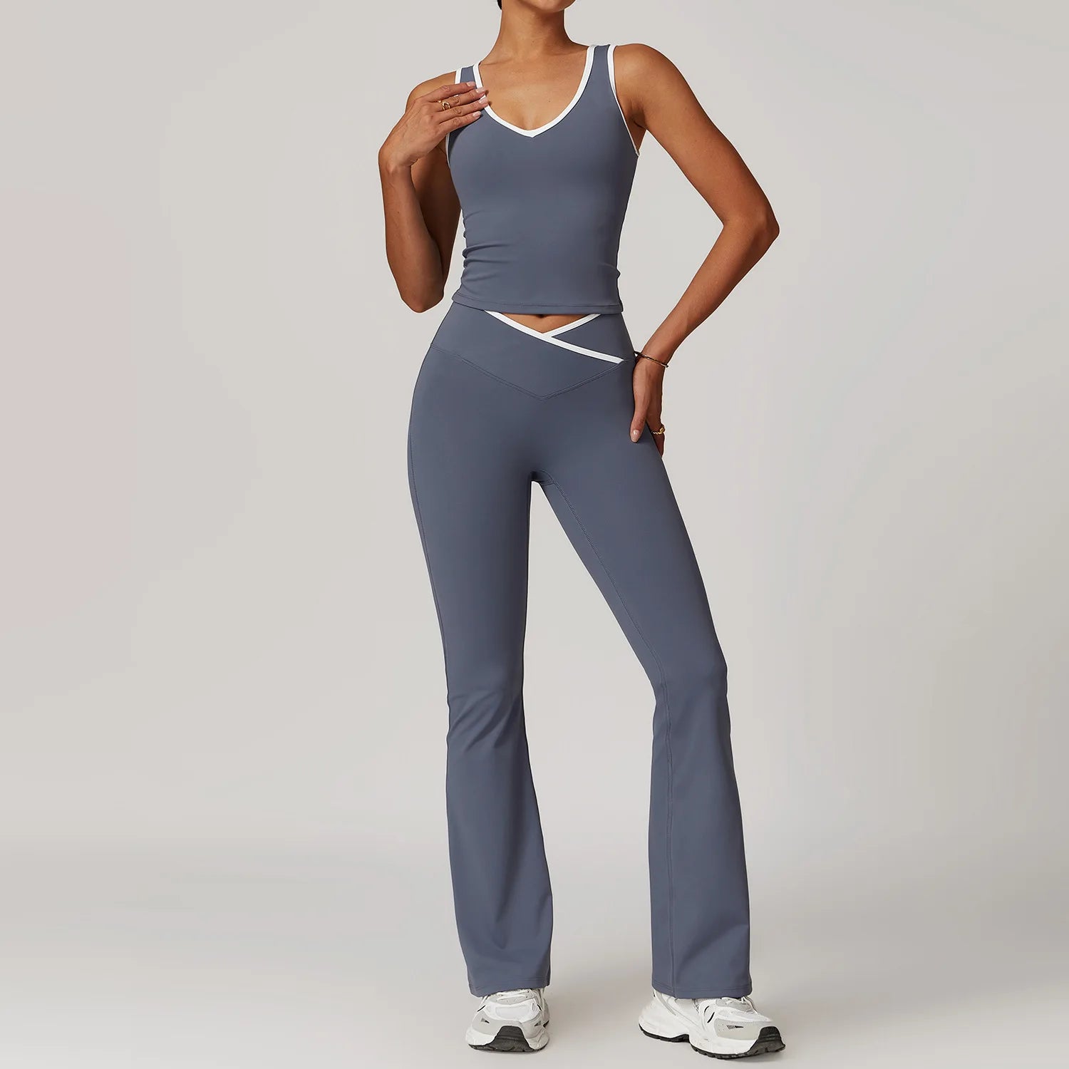 Premium 2 Pieces Yoga Outfit Set  - High Waist Leggings & Sports Bra