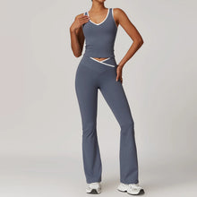Load image into Gallery viewer, Premium 2 Pieces Yoga Outfit Set  - High Waist Leggings &amp; Sports Bra
