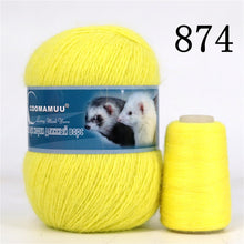 Load image into Gallery viewer, High Quality Soft Mink Luxury Long Plush Wool Cashmere Yarn for Knitting
