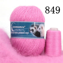 Load image into Gallery viewer, High Quality Soft Mink Luxury Long Plush Wool Cashmere Yarn for Knitting
