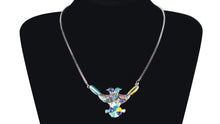 Load image into Gallery viewer, Enamel Bird Flower Necklace
