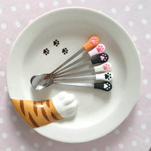 Load image into Gallery viewer, Cute Cat Claw Tea Coffee Spoon
