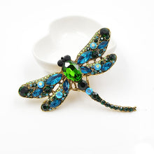 Load image into Gallery viewer, Crystal Vintage Dragonfly Brooches for Women
