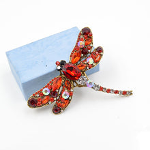 Load image into Gallery viewer, Crystal Vintage Dragonfly Brooches for Women
