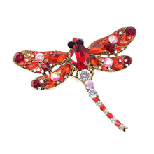 Load image into Gallery viewer, Crystal Vintage Dragonfly Brooches for Women
