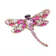 Load image into Gallery viewer, Crystal Vintage Dragonfly Brooches for Women
