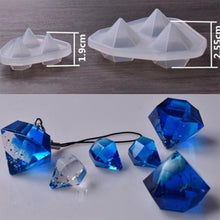 Load image into Gallery viewer, Transparent Silicone Diamond Epoxy Resin Mold
