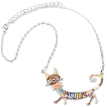 Load image into Gallery viewer, Enamel Alloy Cartoon Cat Necklace
