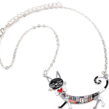 Load image into Gallery viewer, Enamel Alloy Cartoon Cat Necklace
