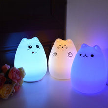 Load image into Gallery viewer, Cute Silicone Touch Sensor Remote LED Cat Lamp
