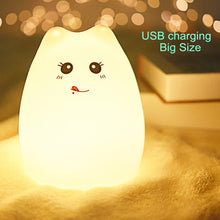 Load image into Gallery viewer, Cute Silicone Touch Sensor Remote LED Cat Lamp
