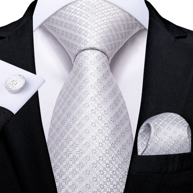 Men Tie Hanky Cufflink Set