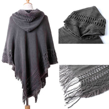 Load image into Gallery viewer, Stripe Bohemian Women Poncho Shawl
