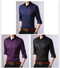 Load image into Gallery viewer, Slim Fit Long Sleeve Shirt For Men
